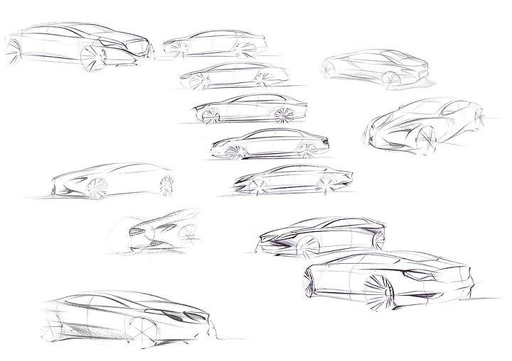 Hand drawn car，design sketch，sketch，