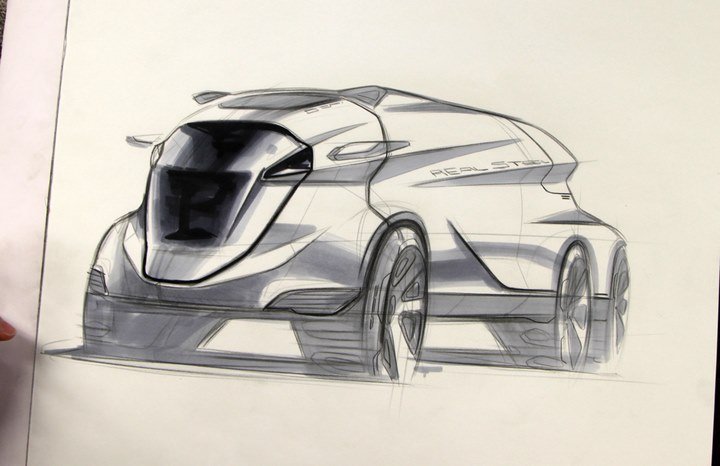 Hand drawn car，design sketch，sketch，