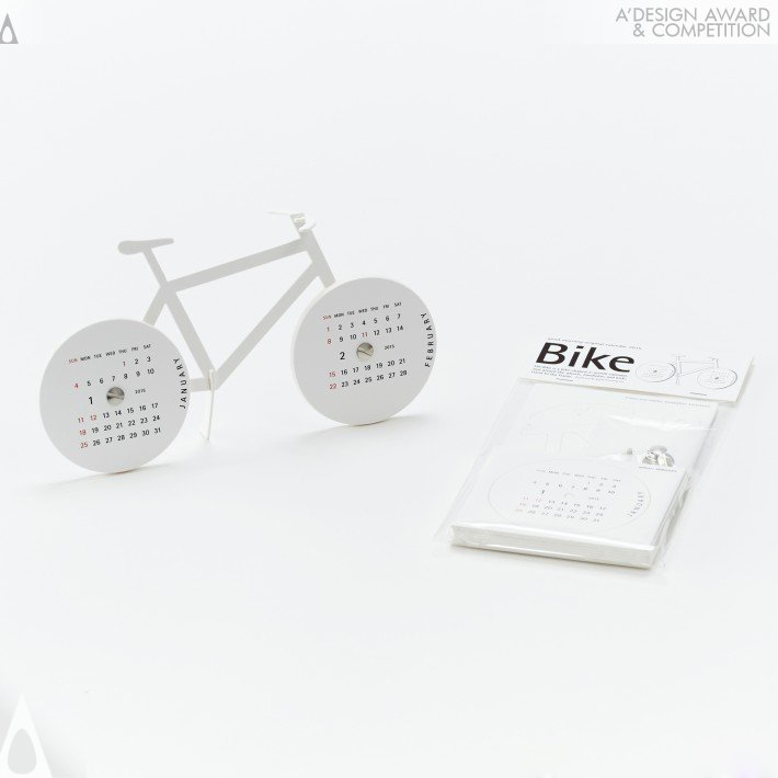 calendar，Bicycle，Paper process calendar，lithe，