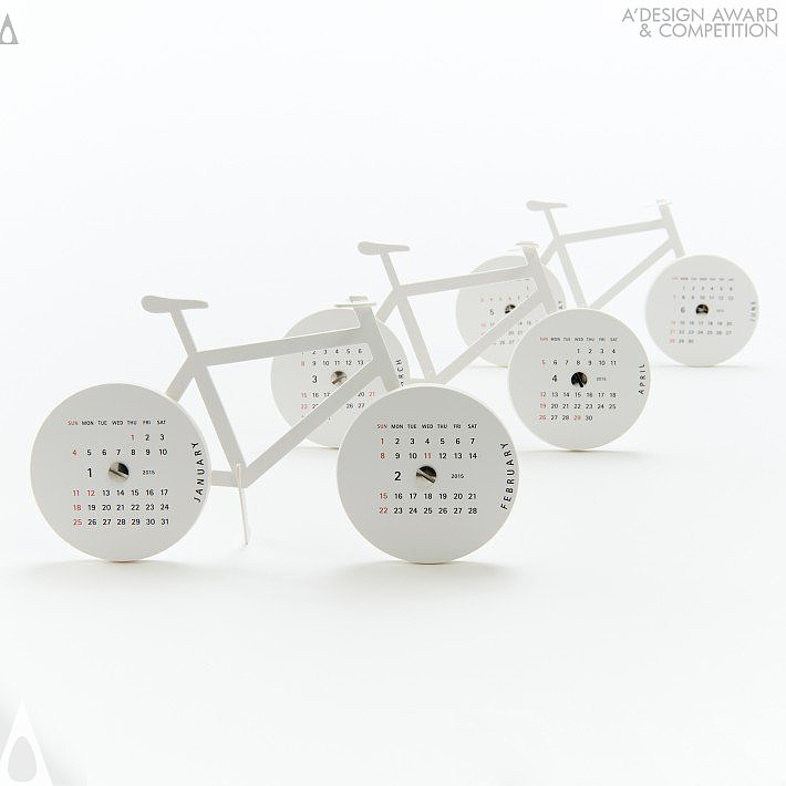 calendar，Bicycle，Paper process calendar，lithe，