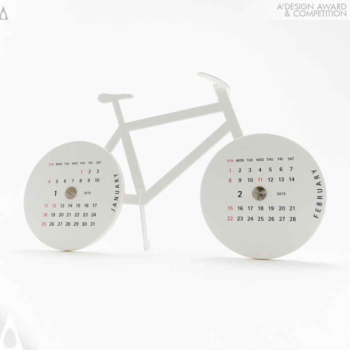 calendar，Bicycle，Paper process calendar，lithe，
