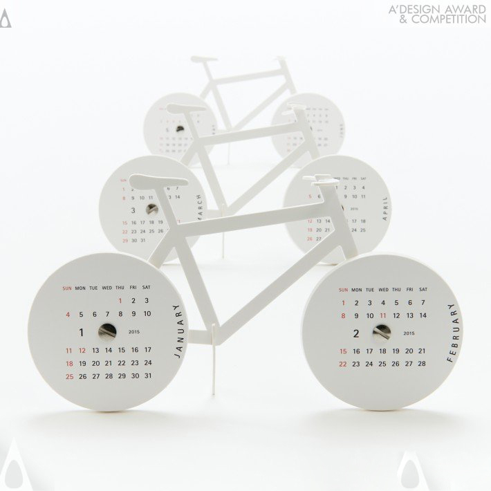 calendar，Bicycle，Paper process calendar，lithe，