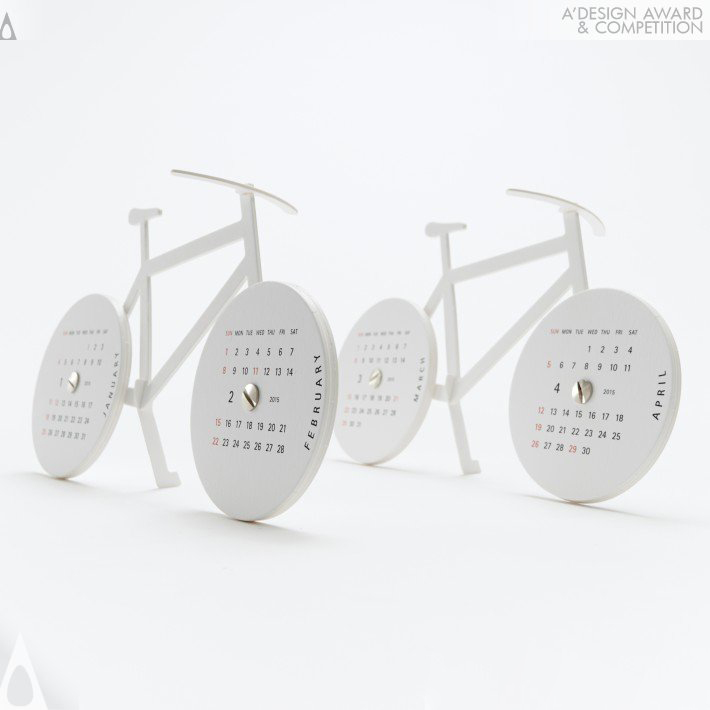 calendar，Bicycle，Paper process calendar，lithe，
