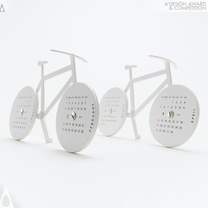 calendar，Bicycle，Paper process calendar，lithe，