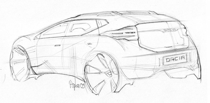 Hand drawn car，design sketch，sketch，