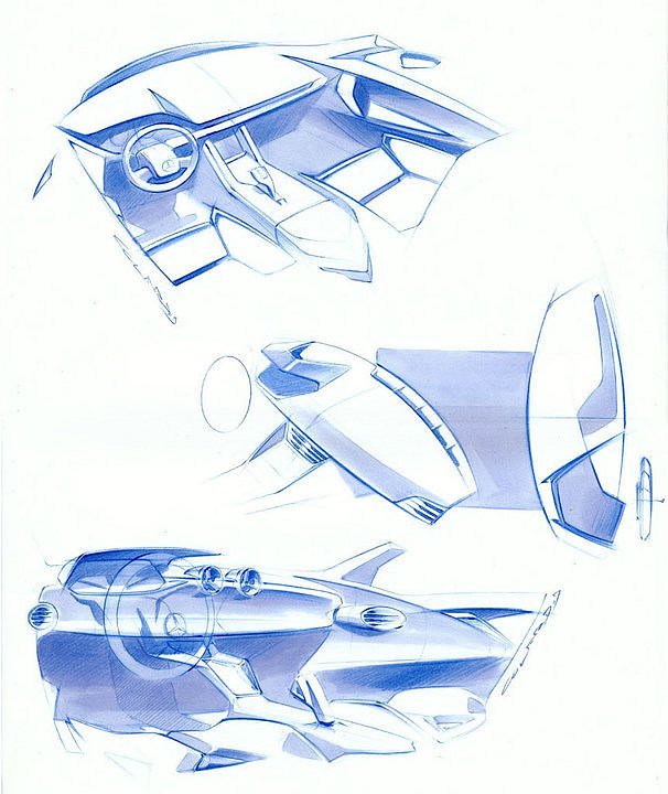 Hand drawn car，design sketch，sketch，