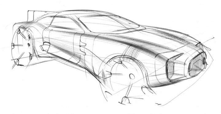 Hand drawn car，design sketch，sketch，