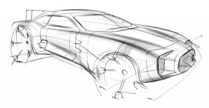 Hand drawn car，design sketch，sketch，