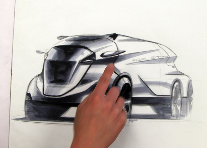Hand drawn car，design sketch，sketch，