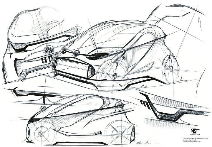 Hand drawn car，design sketch，sketch，