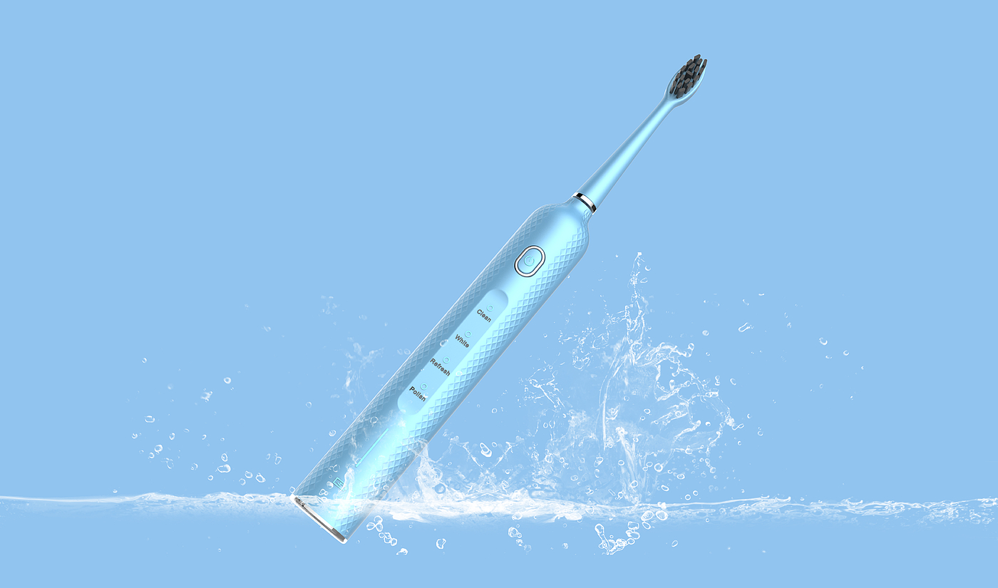 Electric toothbrush，Electric toothbrush design，texture，product design，toothbrush，