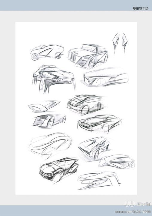Hand drawn car，design sketch，sketch，
