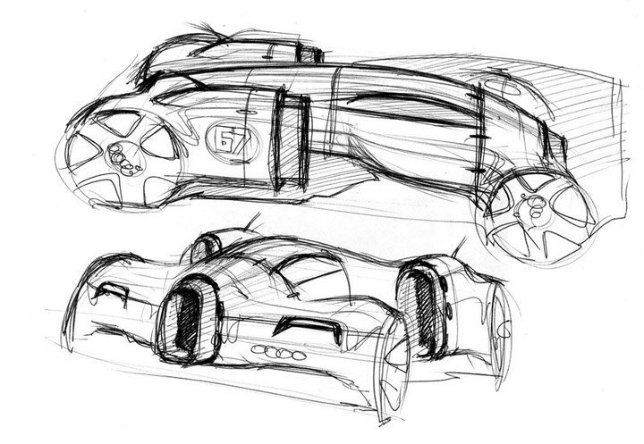 Hand drawn car，design sketch，sketch，
