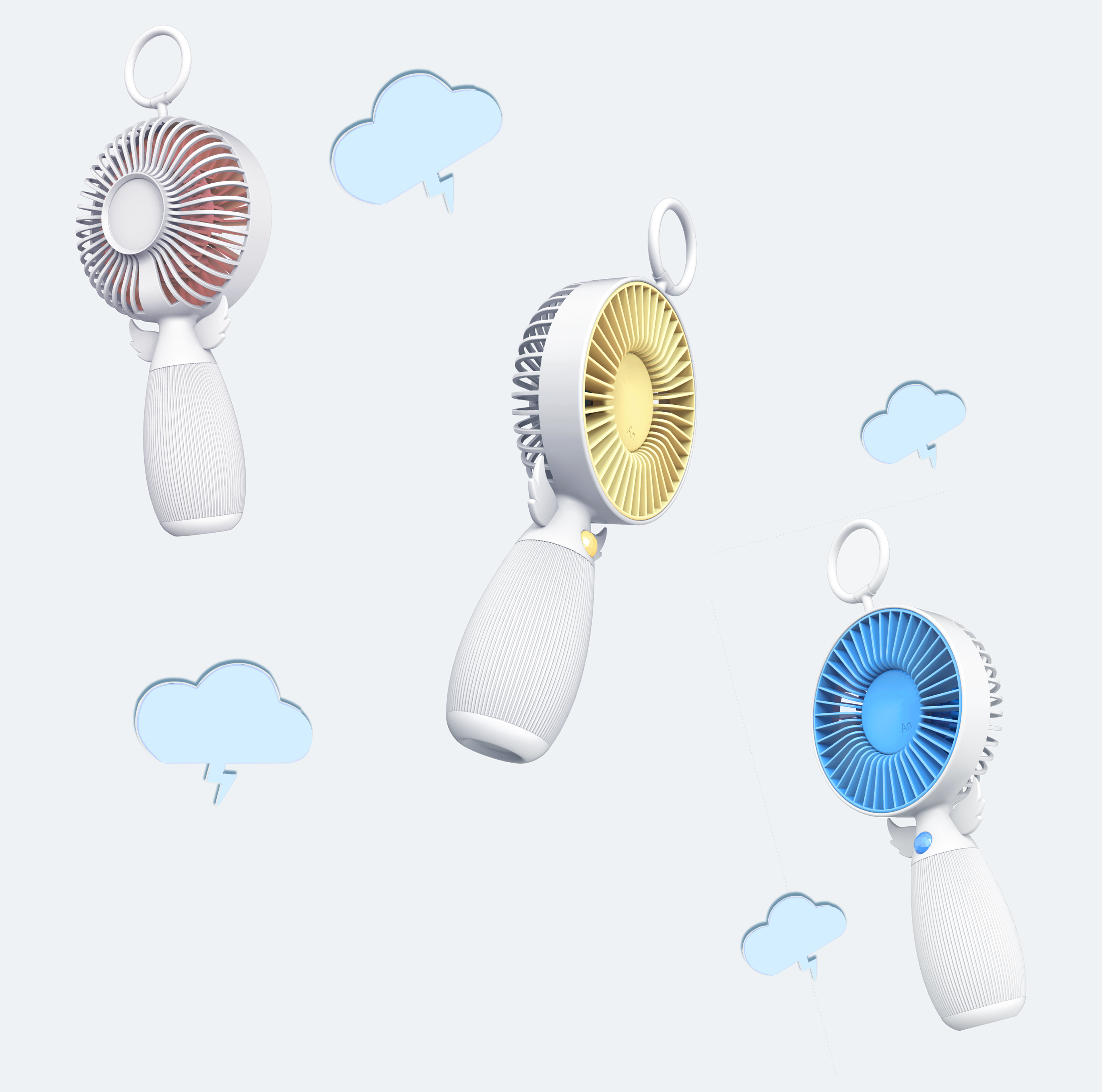 Fan, handheld fan, cute.，