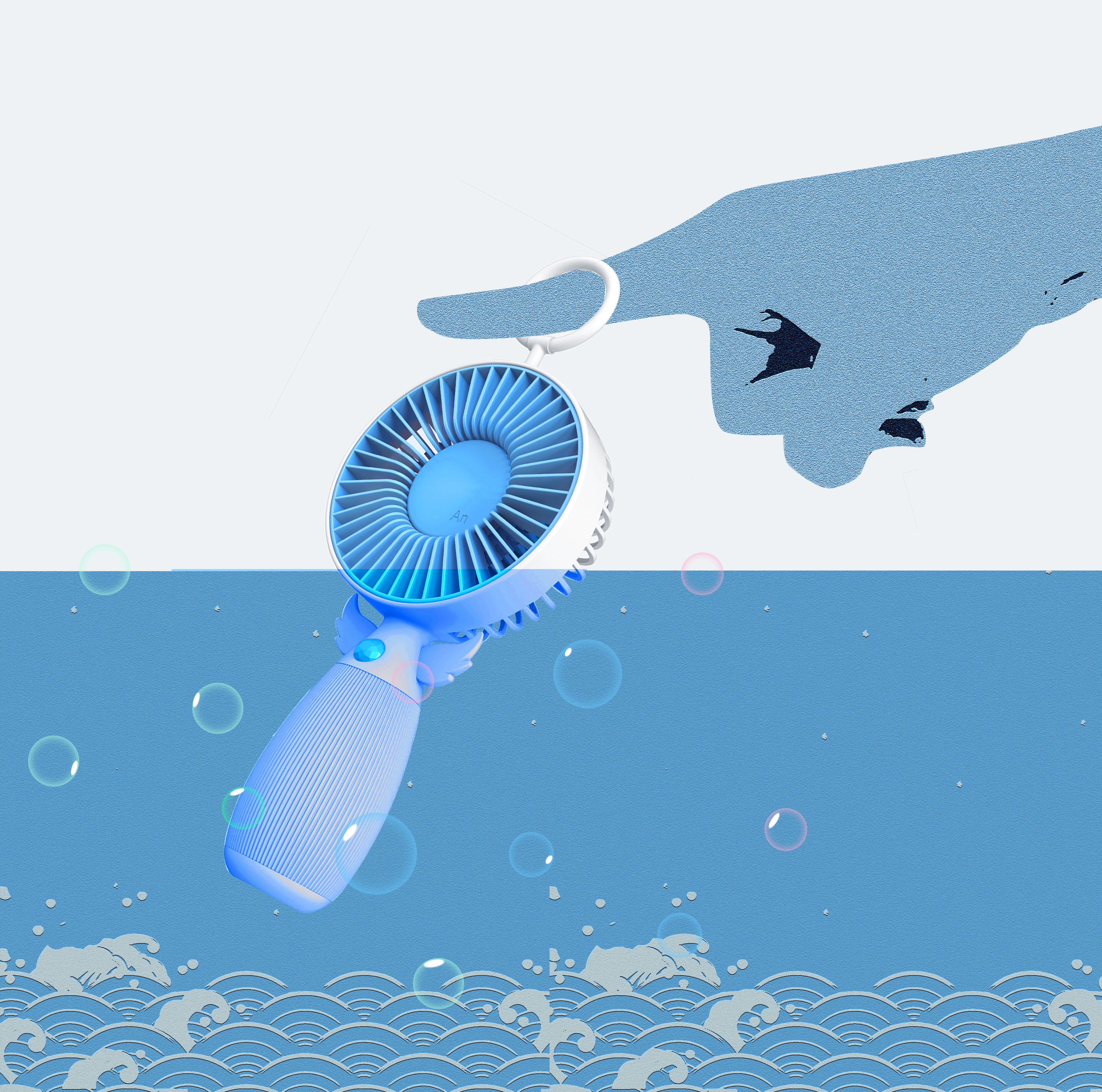Fan, handheld fan, cute.，