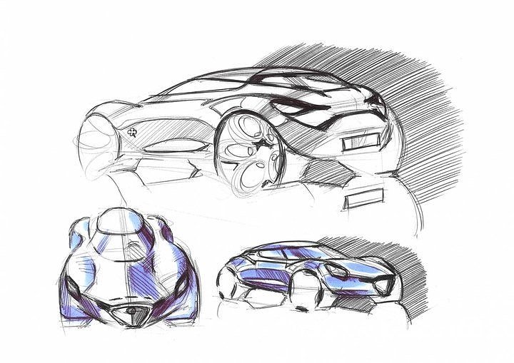 Automobile design，design sketch，sketch，