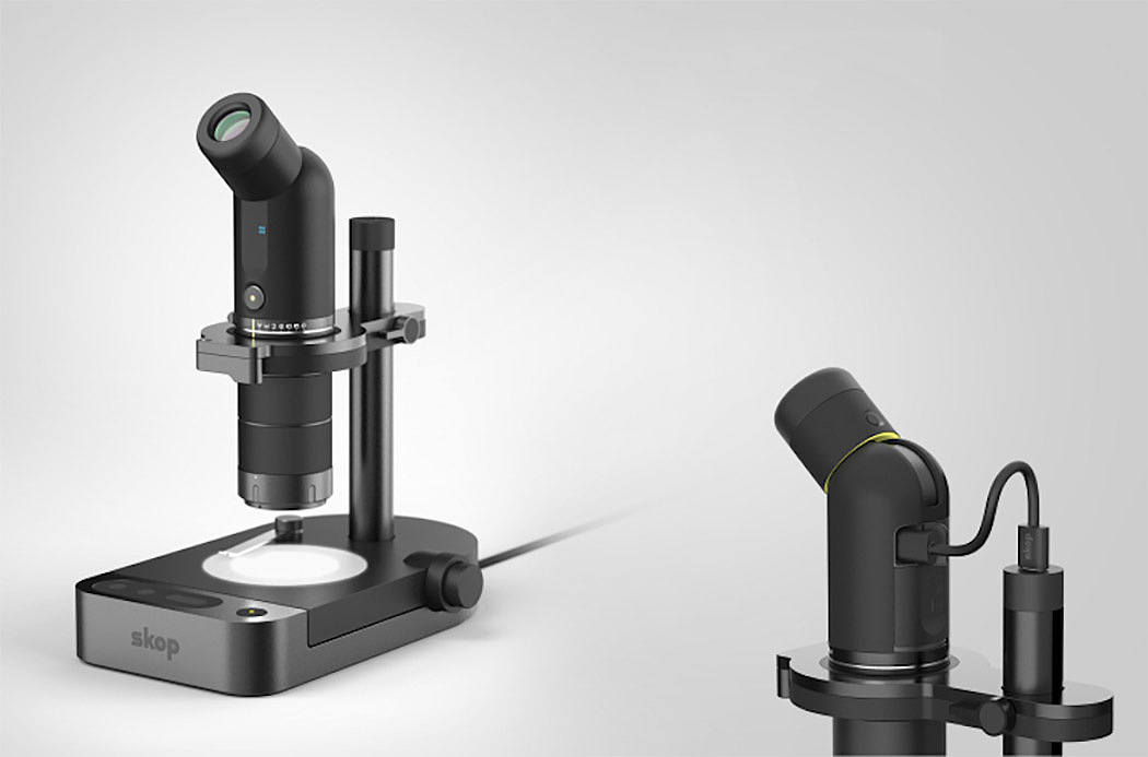 Microscope，portable，Led illuminates the observation plane，Populization，Connect smart devices，