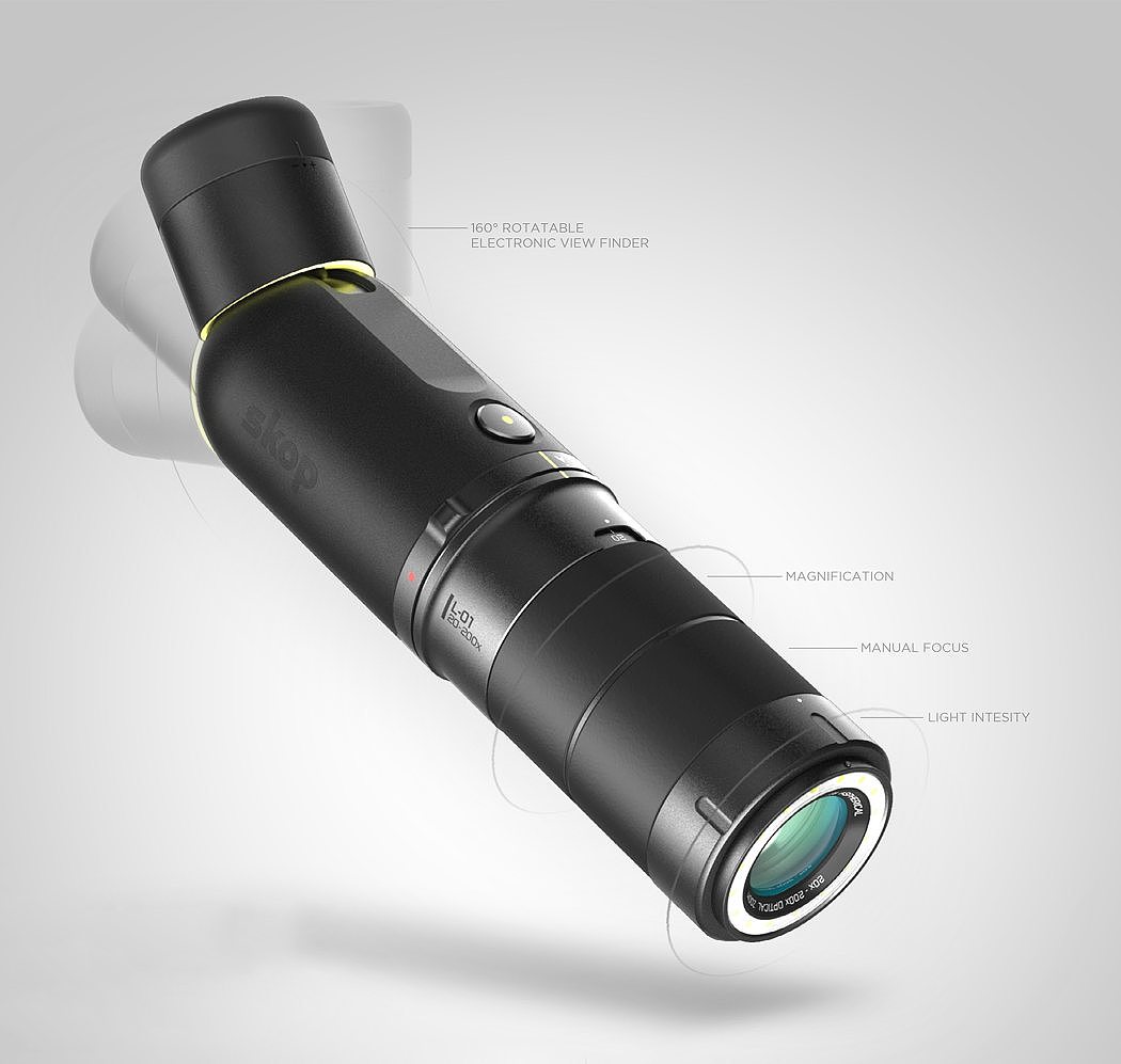 Microscope，portable，Led illuminates the observation plane，Populization，Connect smart devices，