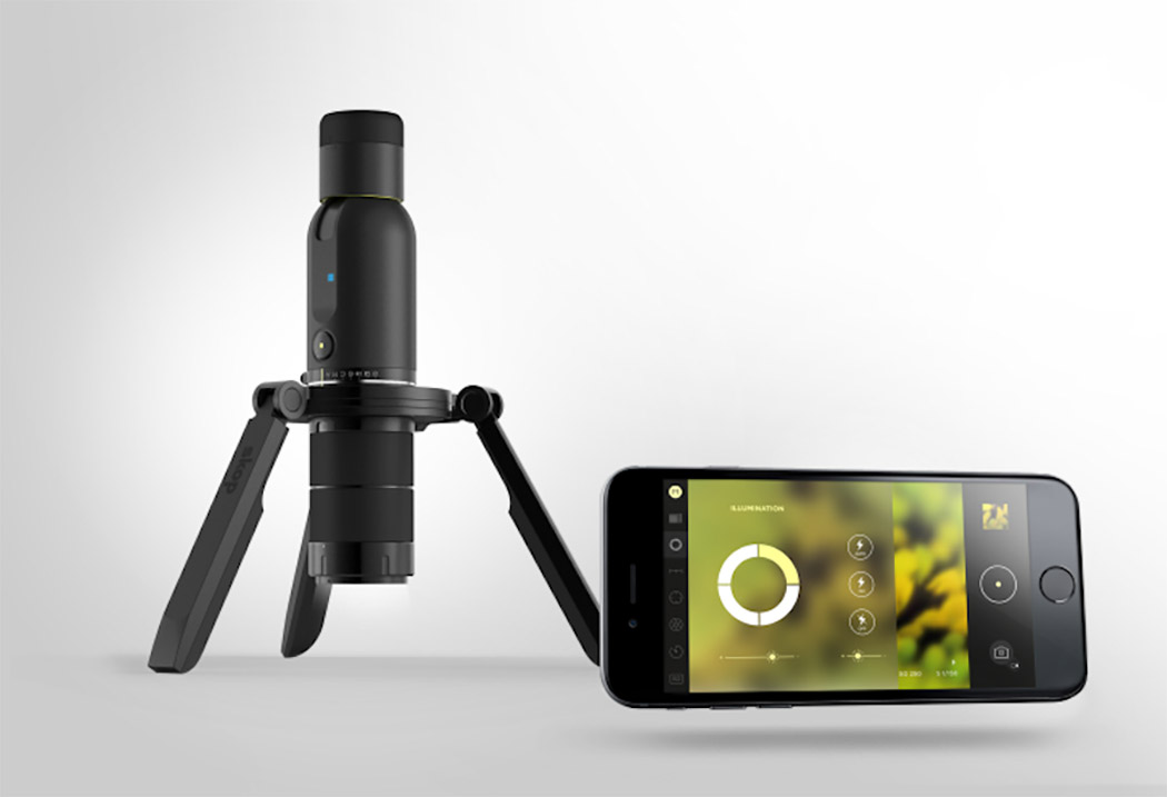 Microscope，portable，Led illuminates the observation plane，Populization，Connect smart devices，
