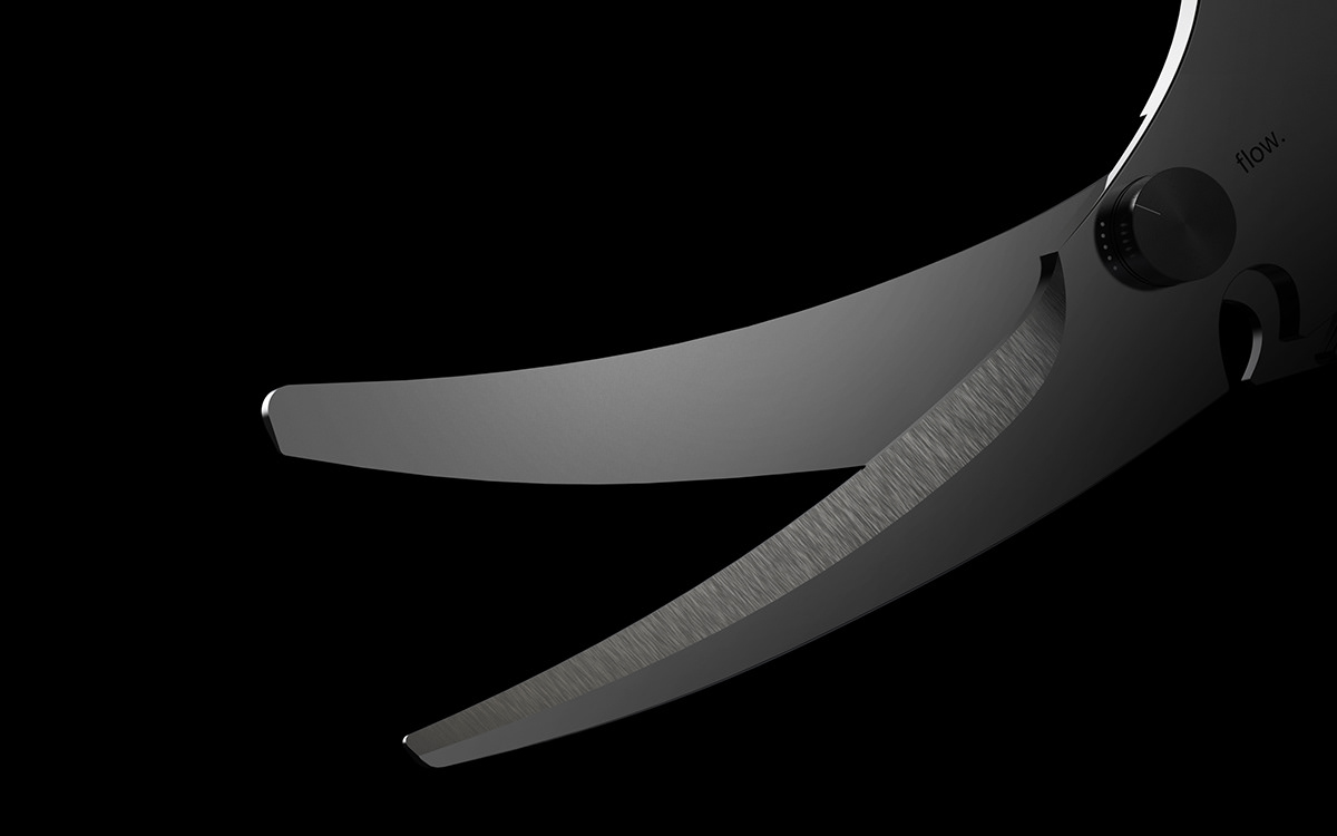 flow，Curvilinear flow，scissors，