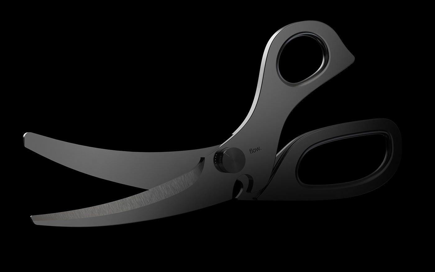 flow，Curvilinear flow，scissors，