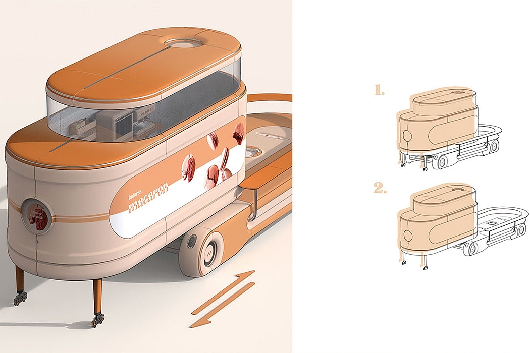 Restaurant，dining car，modularization，Electric truck，Foldable，portability，
