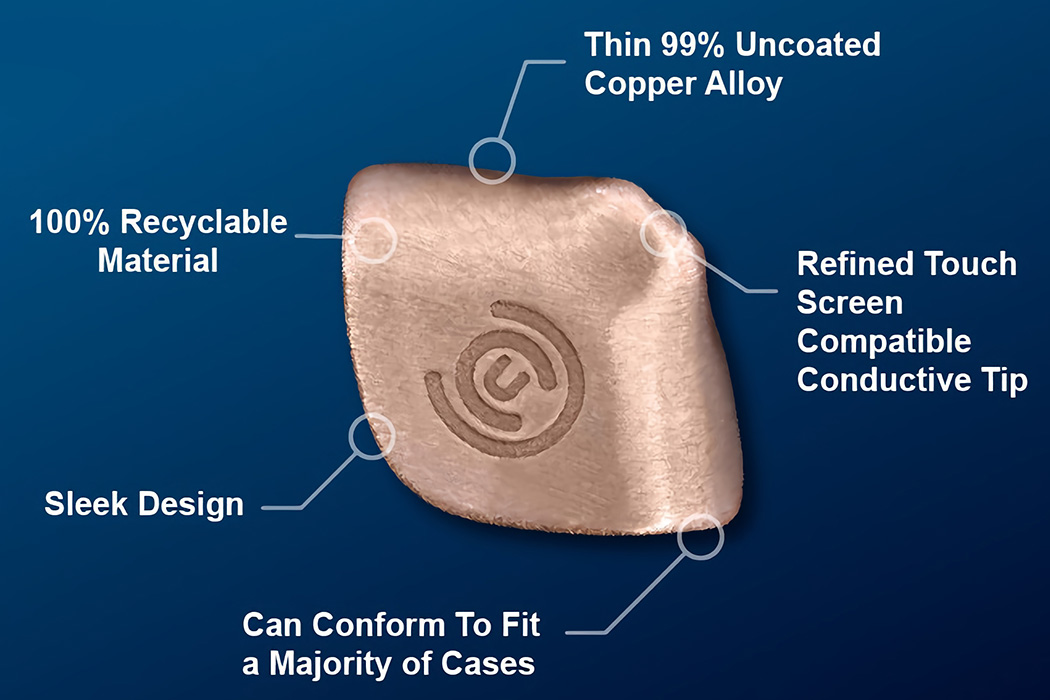 Mobile phone shell，Copper accessories，No touch required，