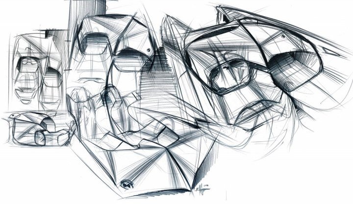 Automobile design，design sketch，sketch，