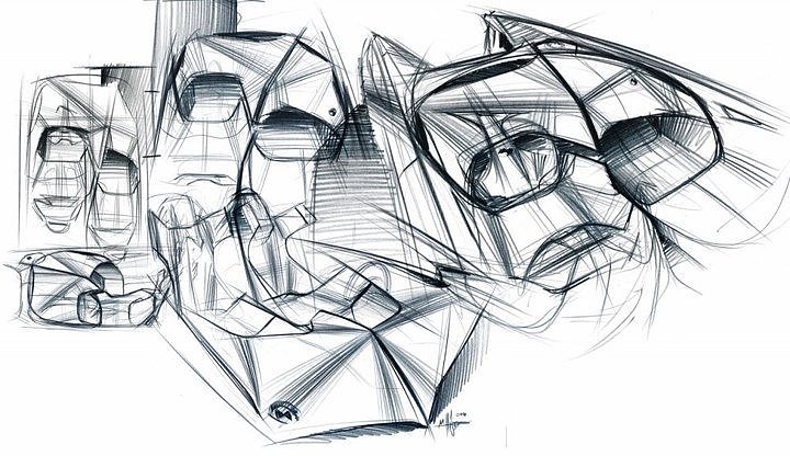 Automobile design，design sketch，sketch，