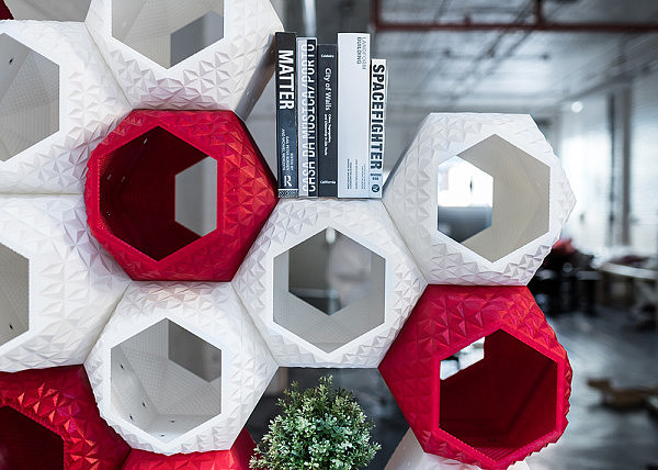 3D printing，Honeycomb type，Storage wall，Creative design，facilitate，color，