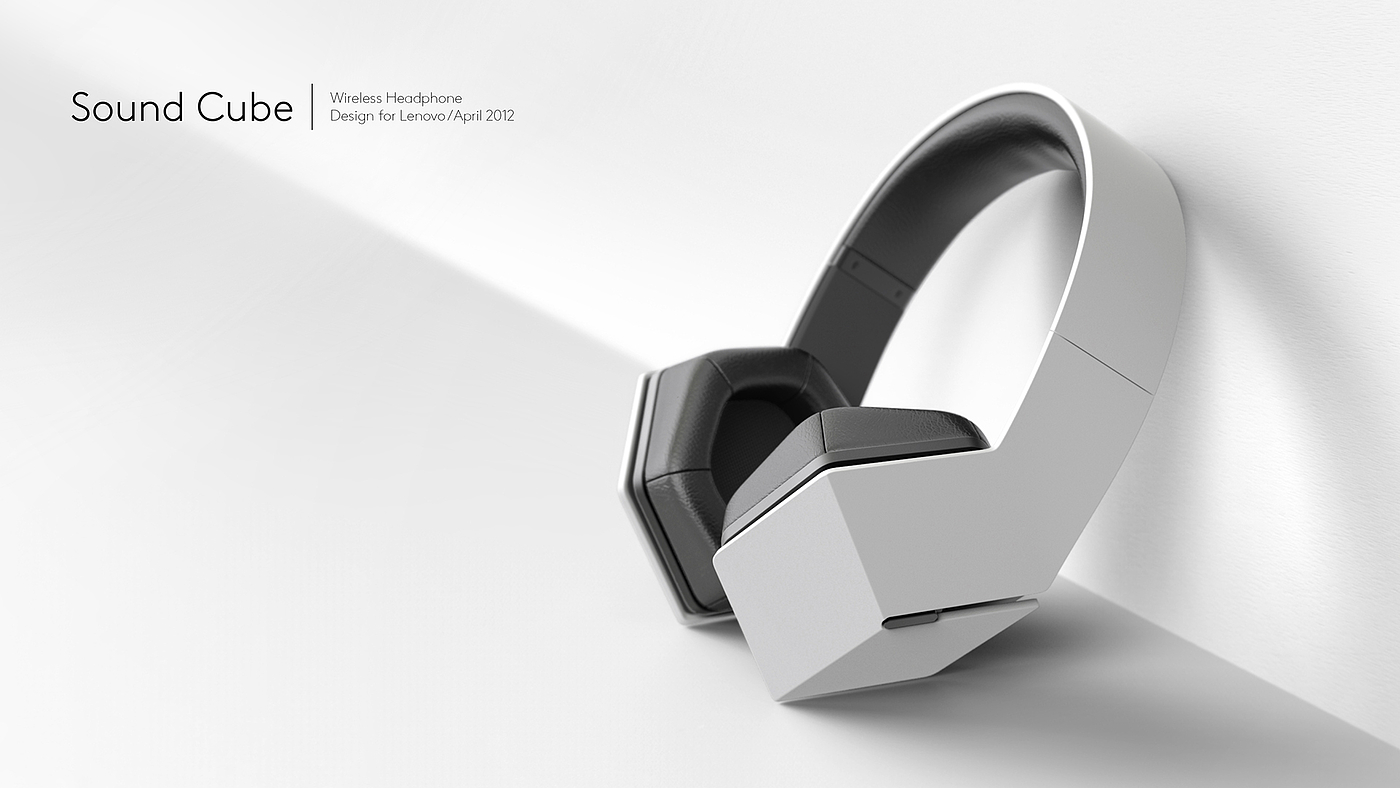 Geometric sense，Sharp edges and corners，Lenovo brand，headset，soundcube，