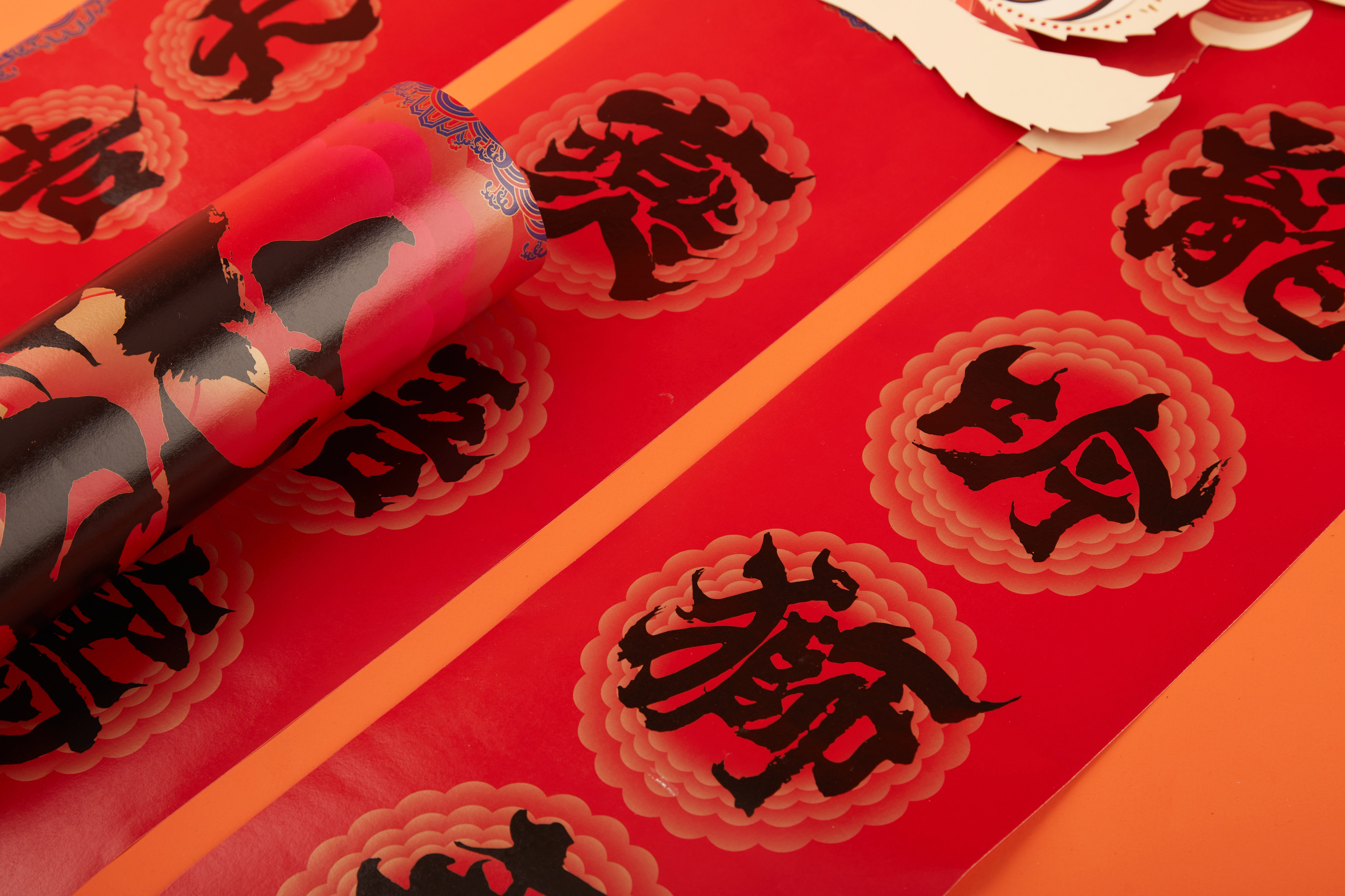 Spring Festival couplets，Red envelopes，new year，Gift box，