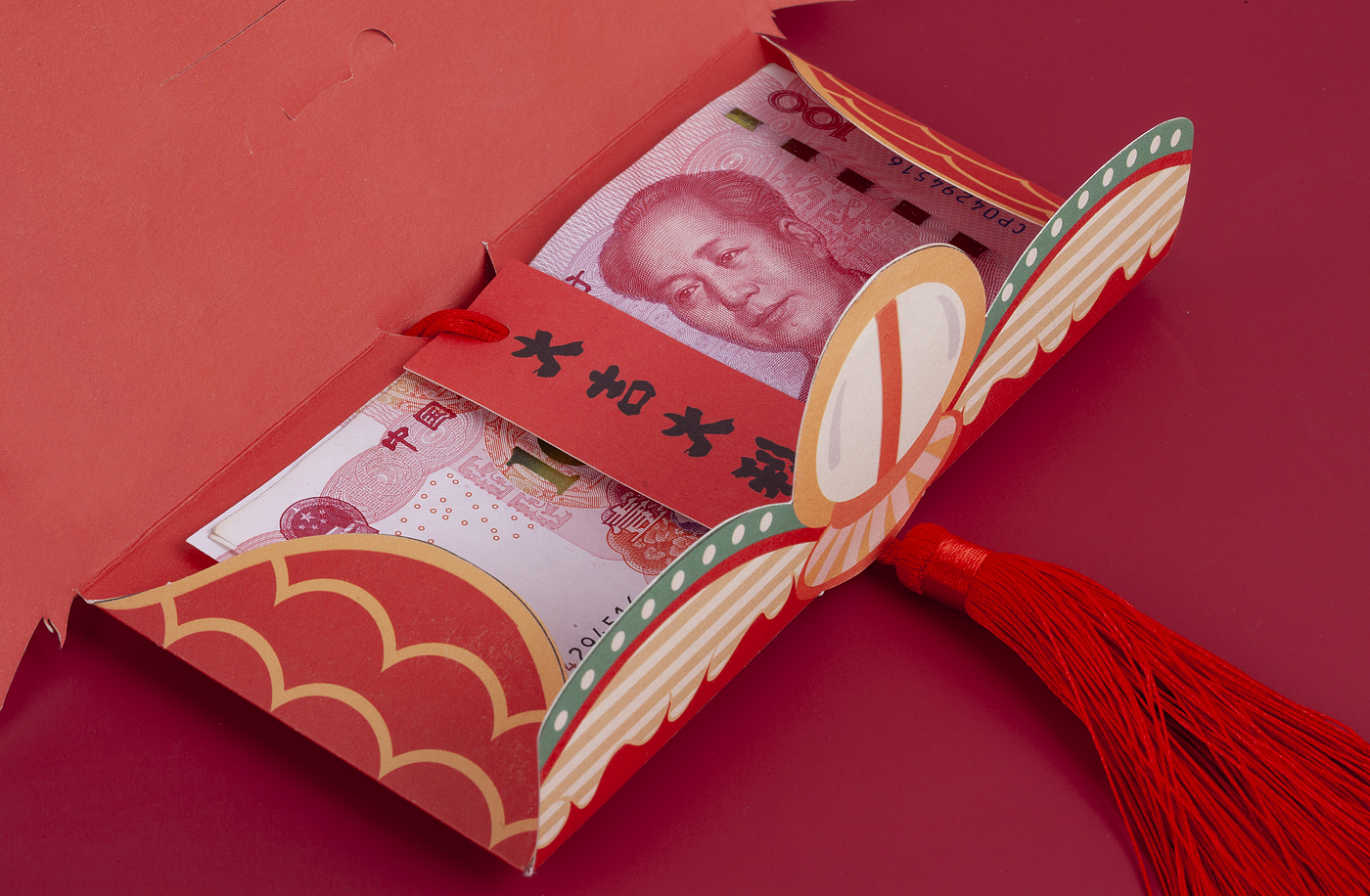 Spring Festival couplets，Red envelopes，new year，Gift box，