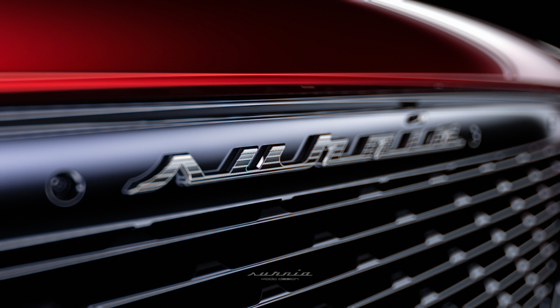 Surnia fierce Owl，Automobile design，Red car，Love car，