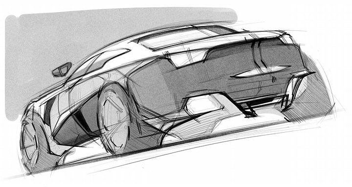 Automobile design，design sketch，sketch，