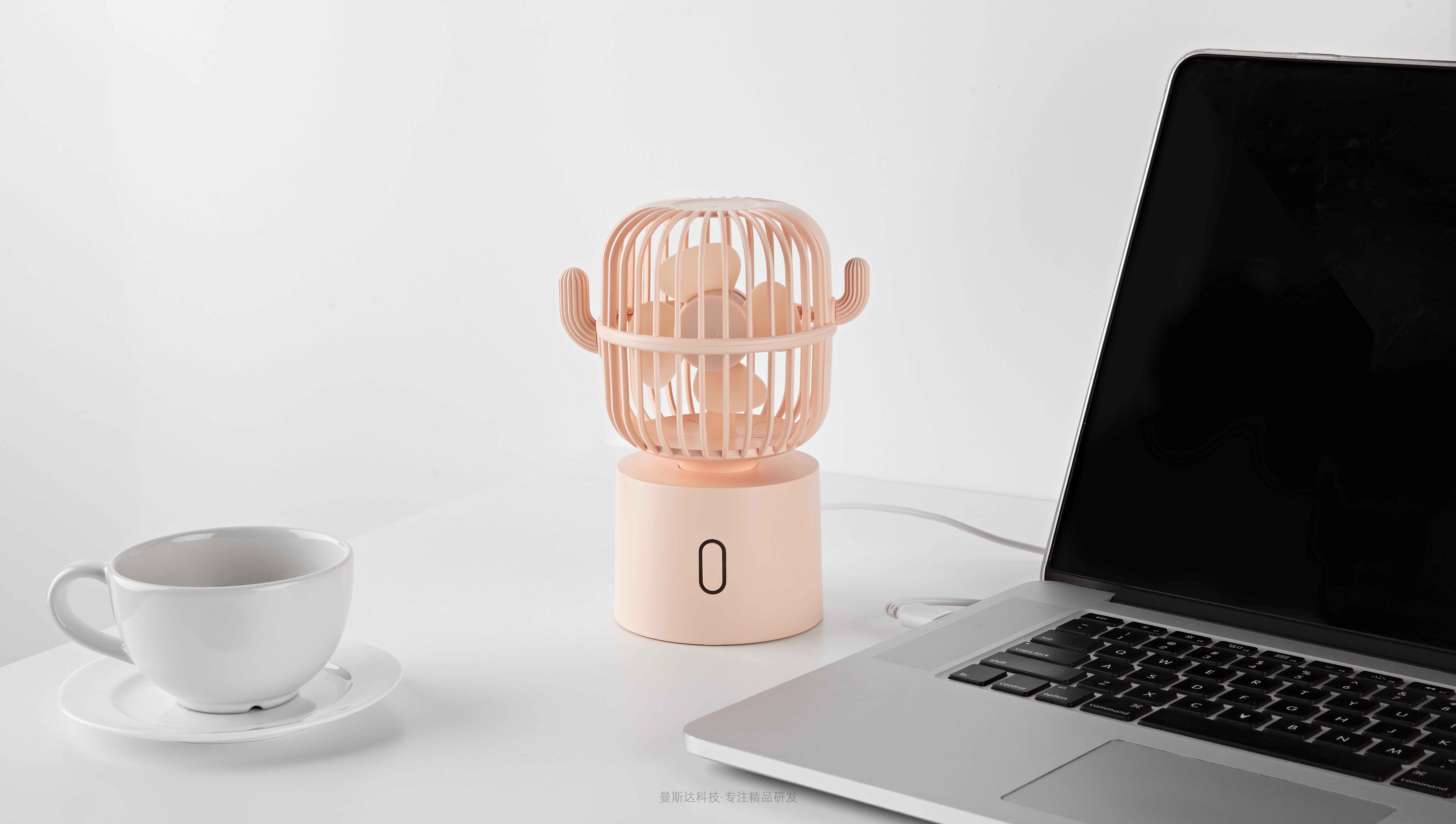 Cactus shaking head small fan，Small fan，Shaking head small fan，Intelligent hardware，gift，gift，Fan，Desktop small fan，