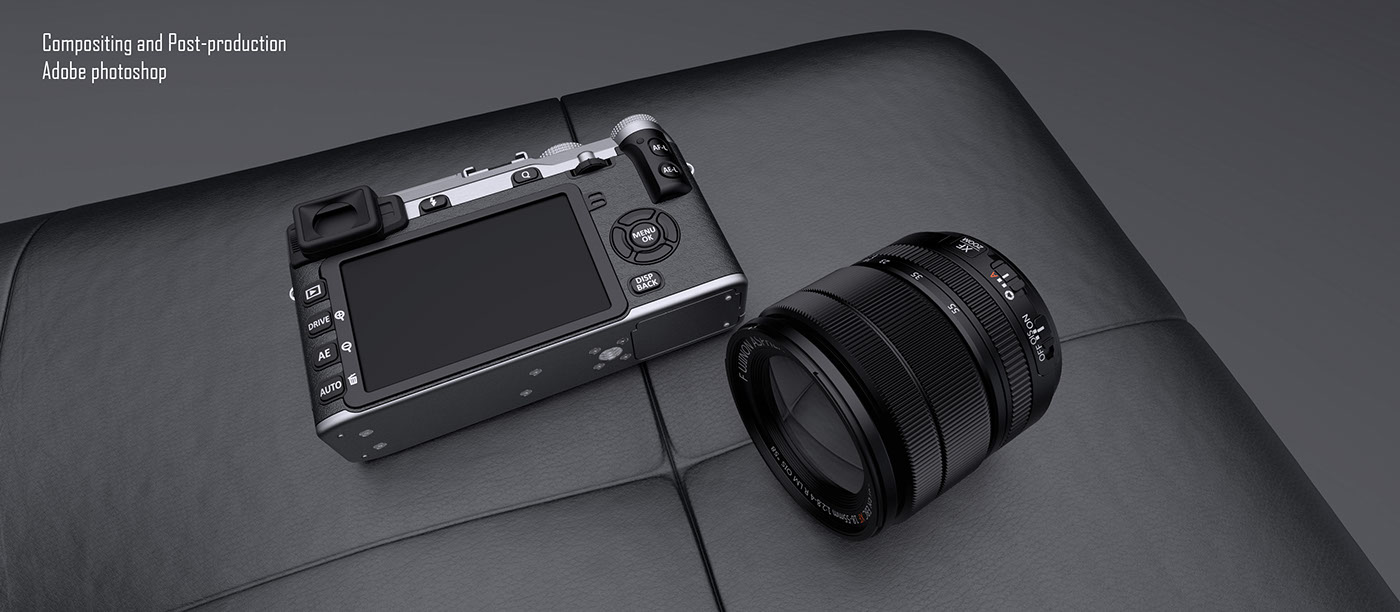 Fuji film company，Fuji film camera，modeling，Render，