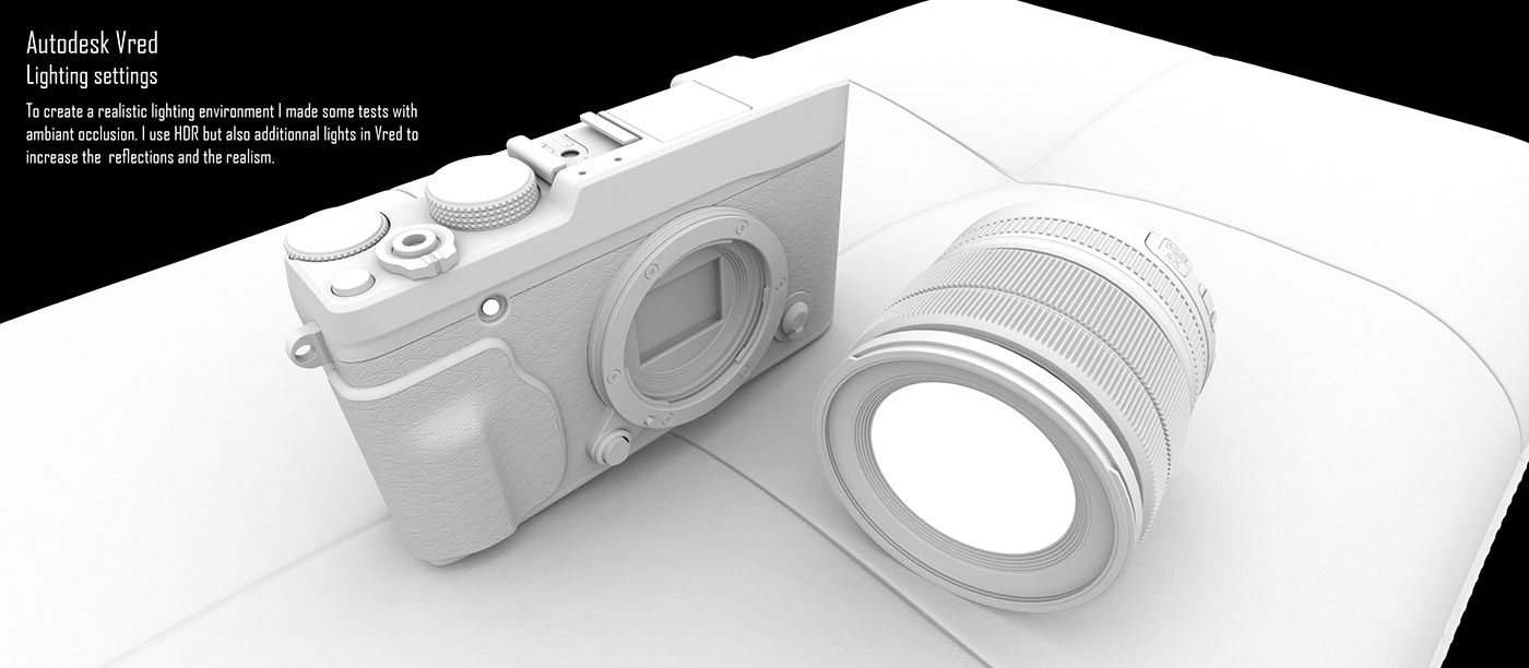 Fuji film company，Fuji film camera，modeling，Render，