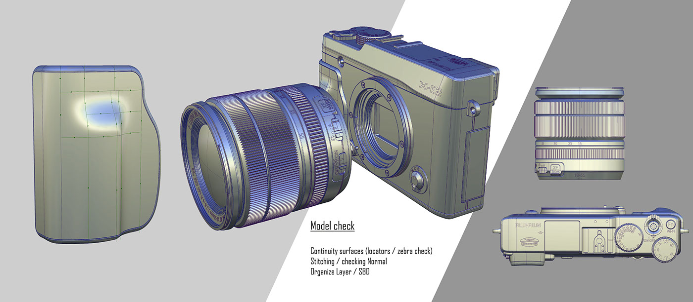 Fuji film company，Fuji film camera，modeling，Render，