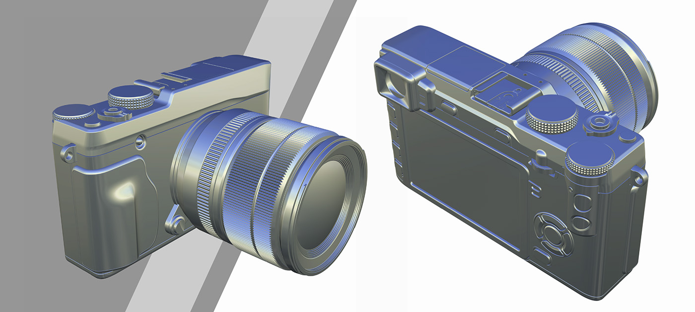 Fuji film company，Fuji film camera，modeling，Render，