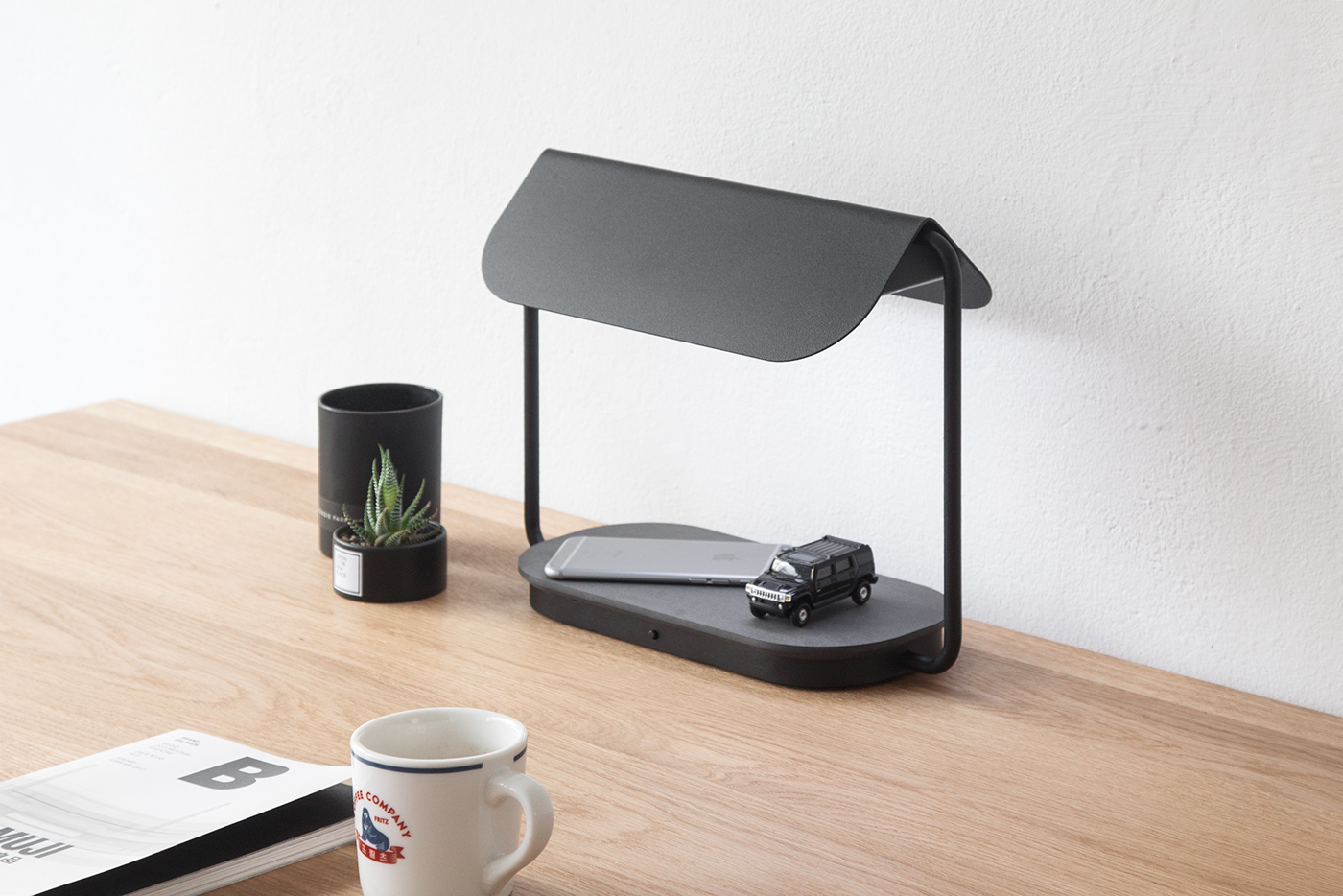 black，floodlight，Desktop furnishings，cozy，Metal，
