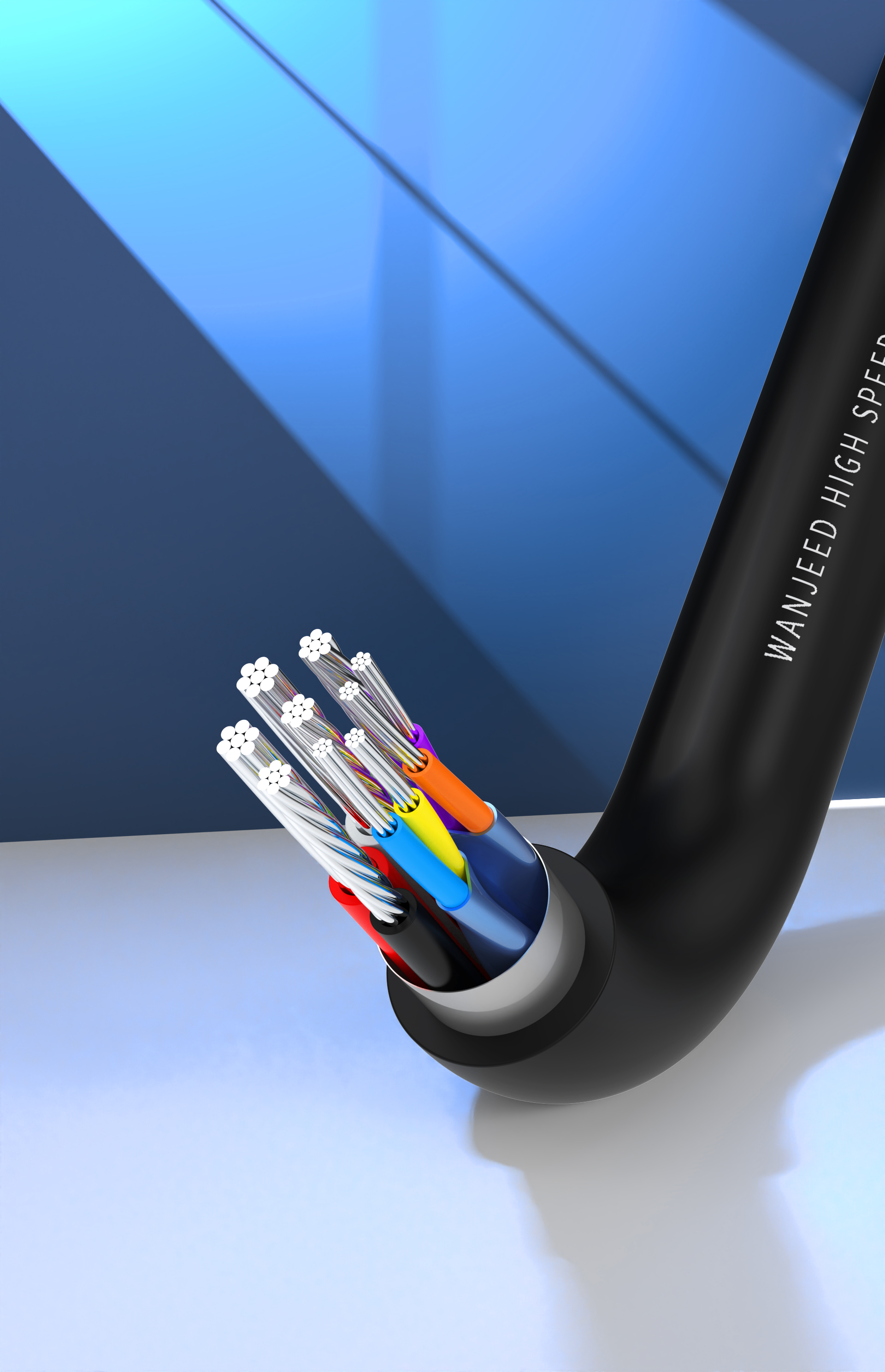 Hard disk cable，Line，keyshot，Render，