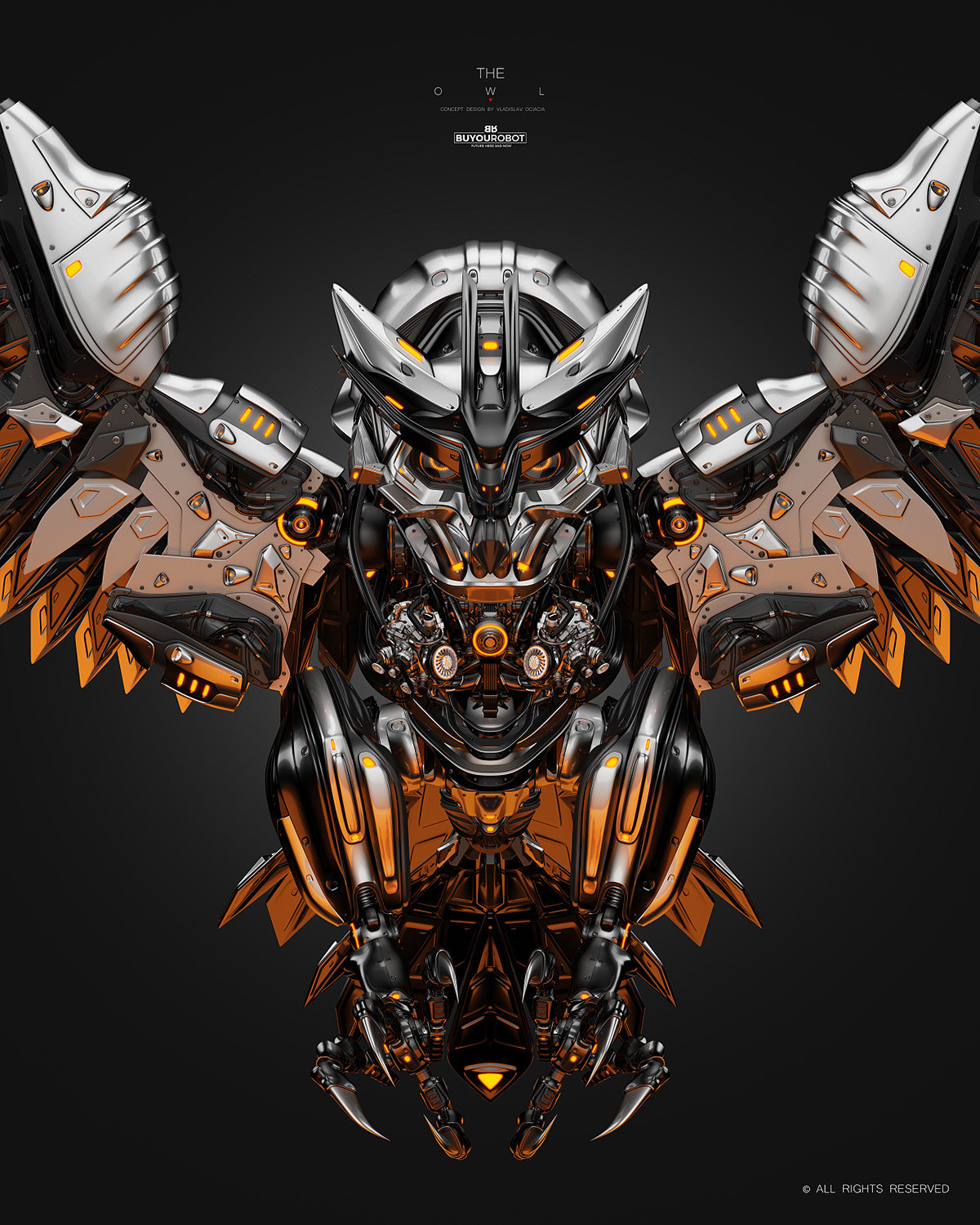 owl，Cyber，owl，robot，