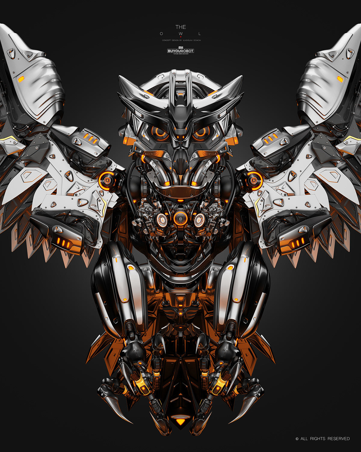 owl，Cyber，owl，robot，