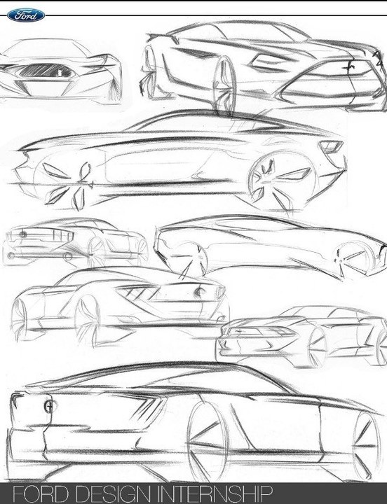 Automobile design，Hand drawn sketch，