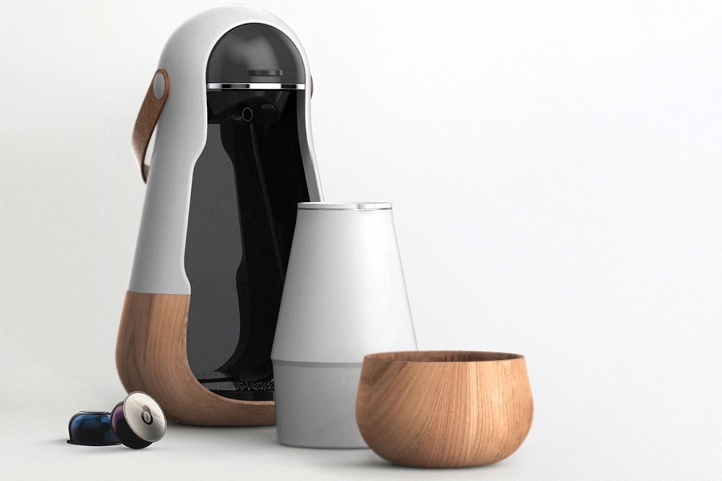 Coffee machine，Hand punch，Tea bag rack，glass，Simplicity，interest，