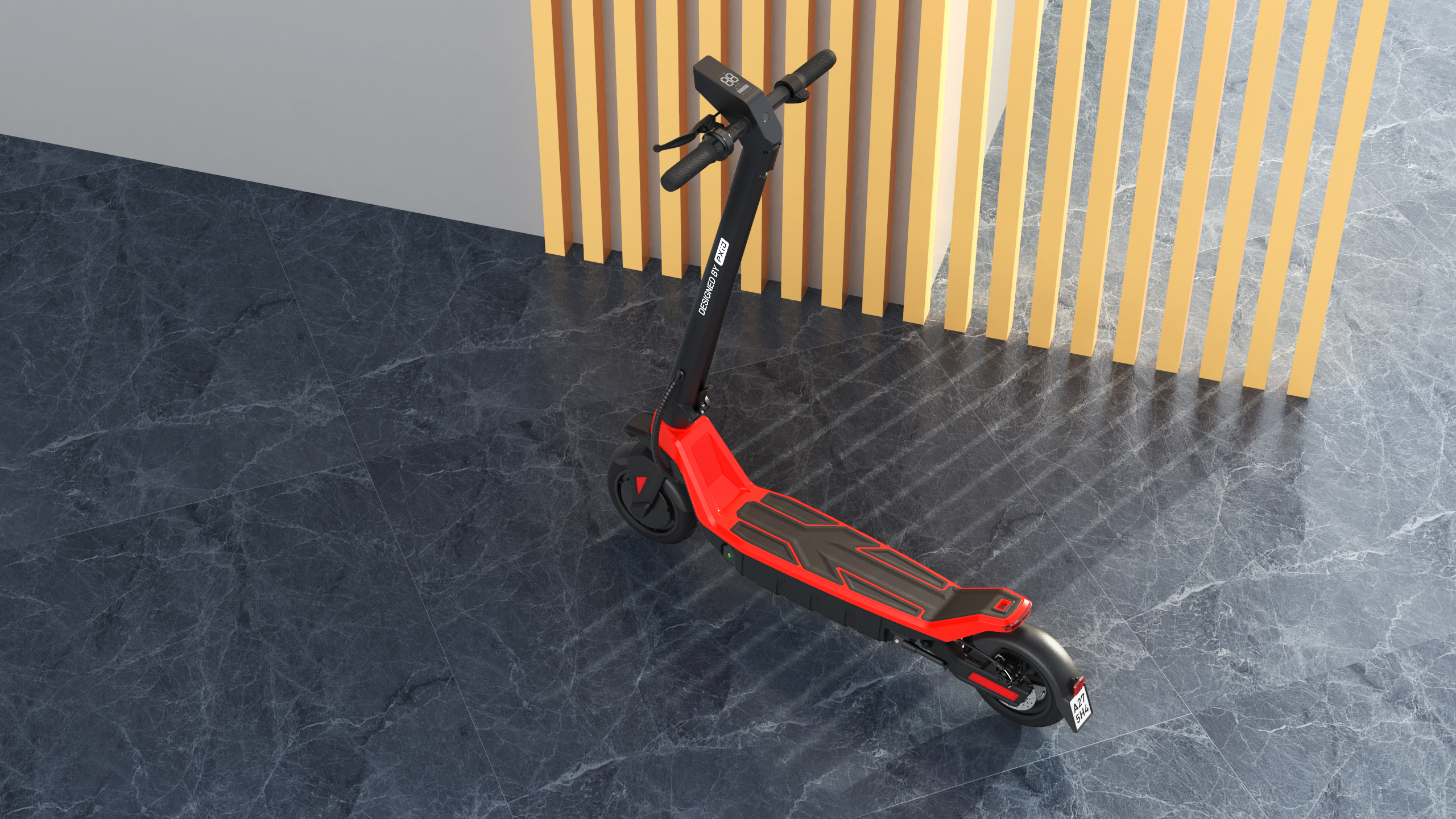 Electric scooter，Scooter design，Design of electric scooter，industrial design，Design of transportation tools，