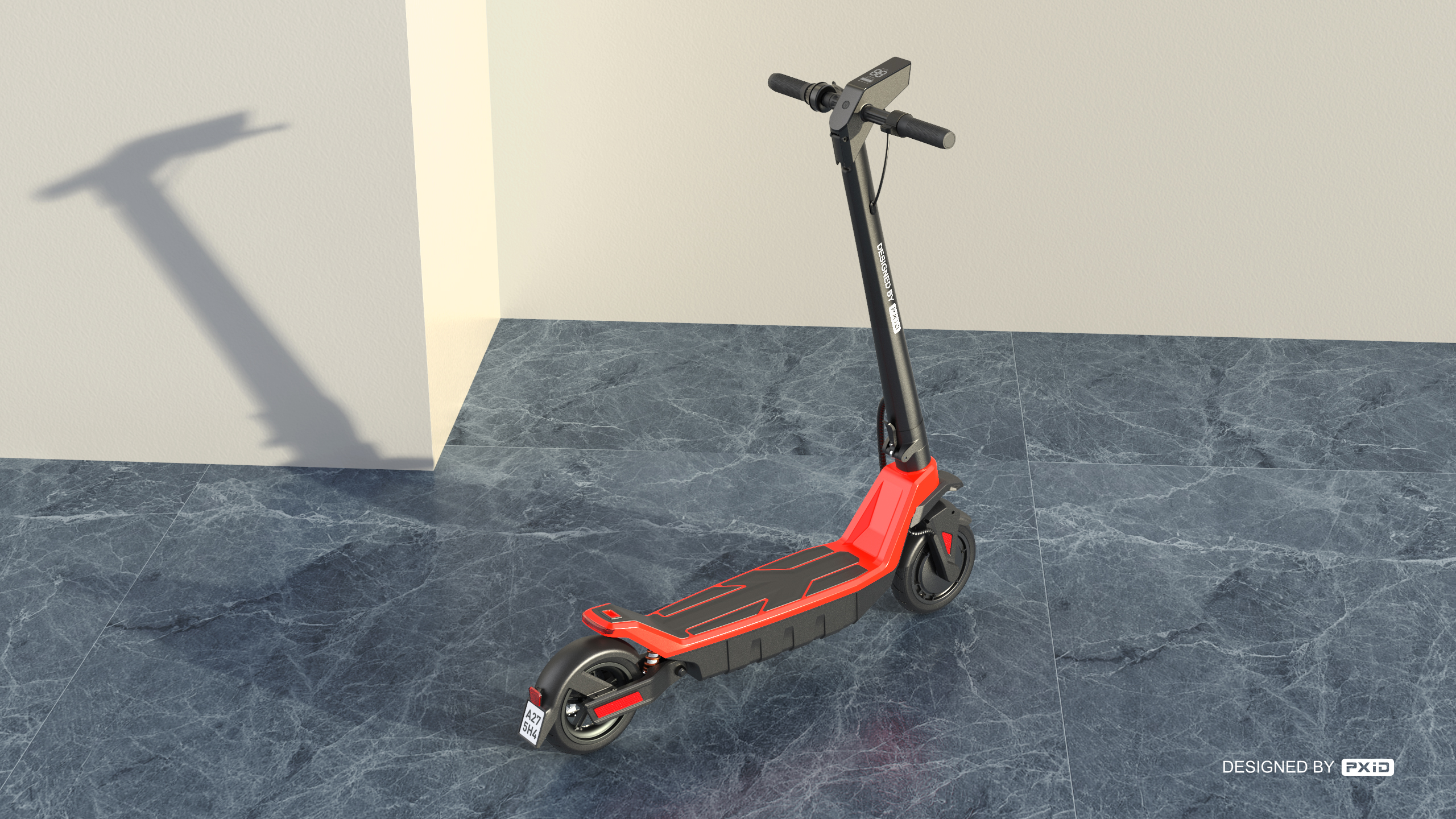 Electric scooter，Scooter design，Design of electric scooter，industrial design，Design of transportation tools，