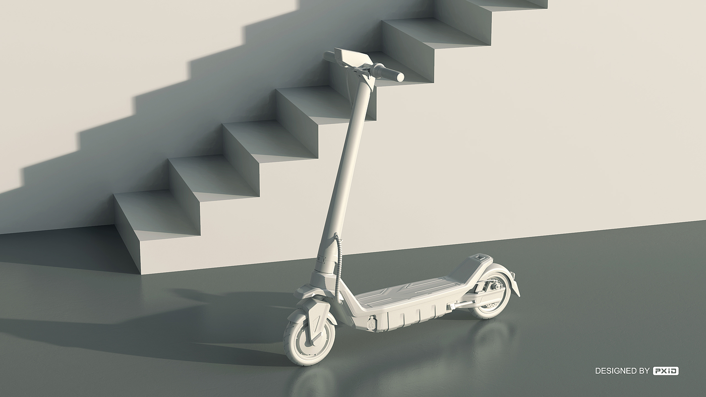 Electric scooter，Scooter design，Design of electric scooter，industrial design，Design of transportation tools，