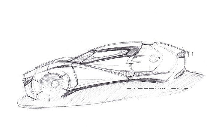 Automobile design，Hand drawn sketch，